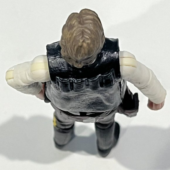 Vintage 2004 Hasbro Star Wars Saga Collection Han Solo Endor Figure Trench Coat - Picture 15 of 16